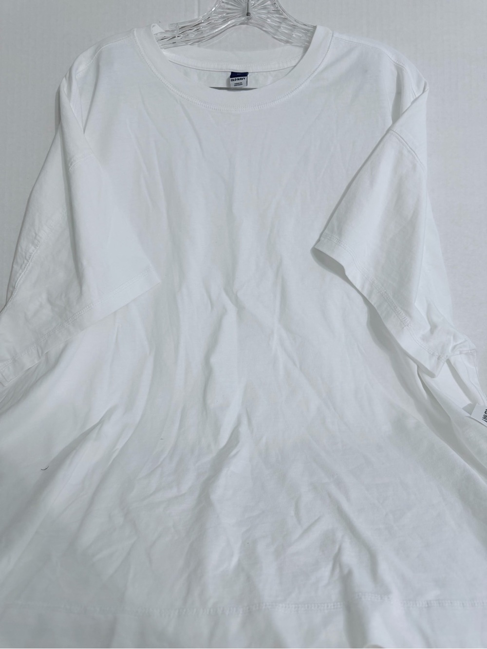 Old Navy White Short Sleeve Crewneck Tee - Relaxed Fit